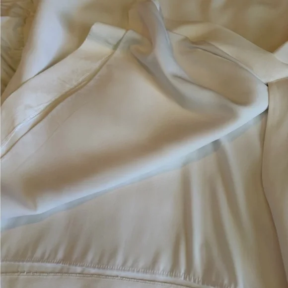 Theory White Halter Midi Dress with Cross-Back - Picture 12 of 15